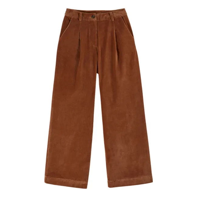 Pantalon Caroub Velours | Camel
