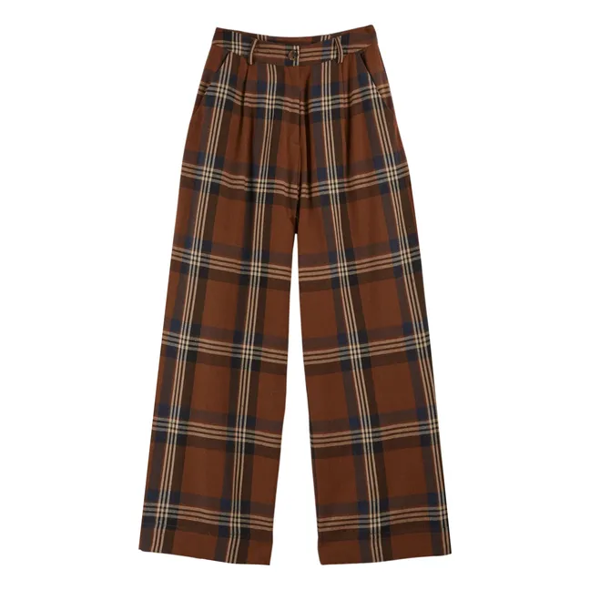 Pantalon Come Carreaux | Marron