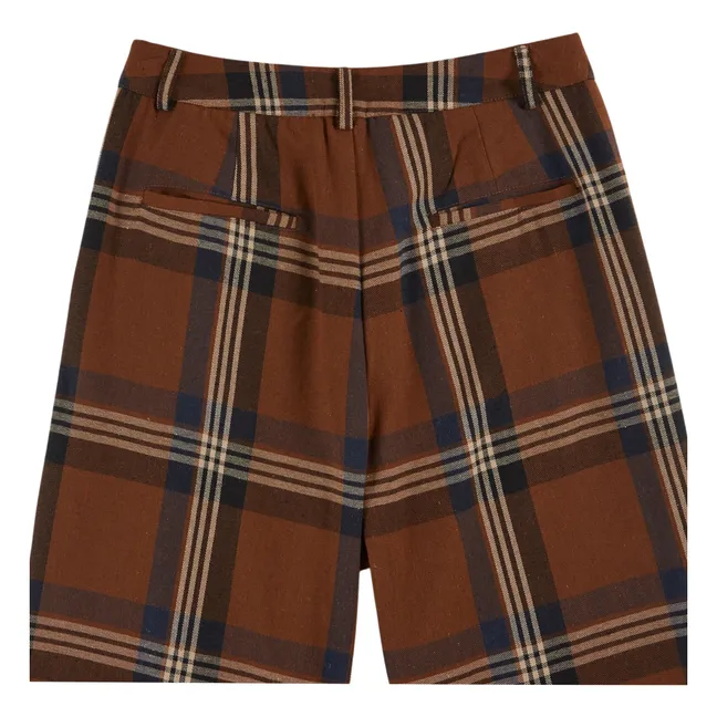 Pantalon Come Carreaux | Marron