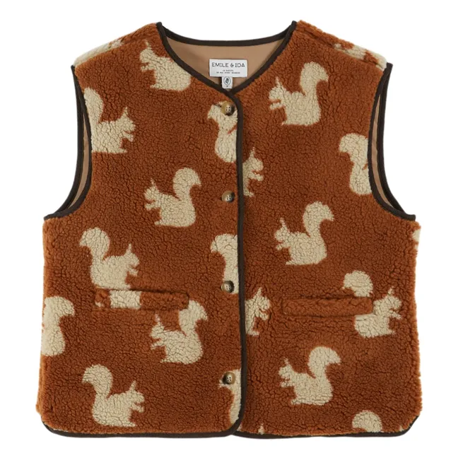 Veste Sans Manches Cassis Ecureuil | Camel