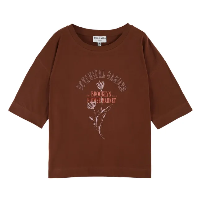 T-shirt Cindy Coton Bio | Marron