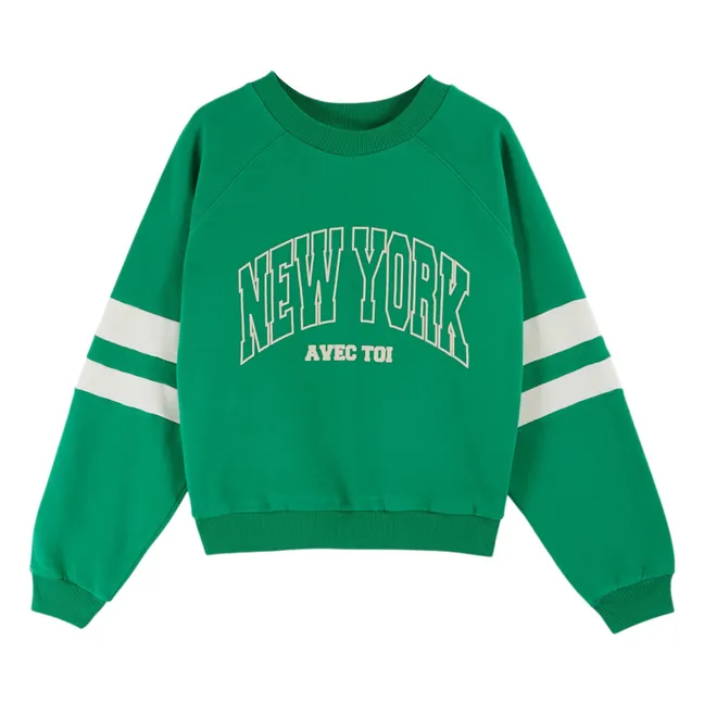 Sweat Chris NY Coton Bio | Vert
