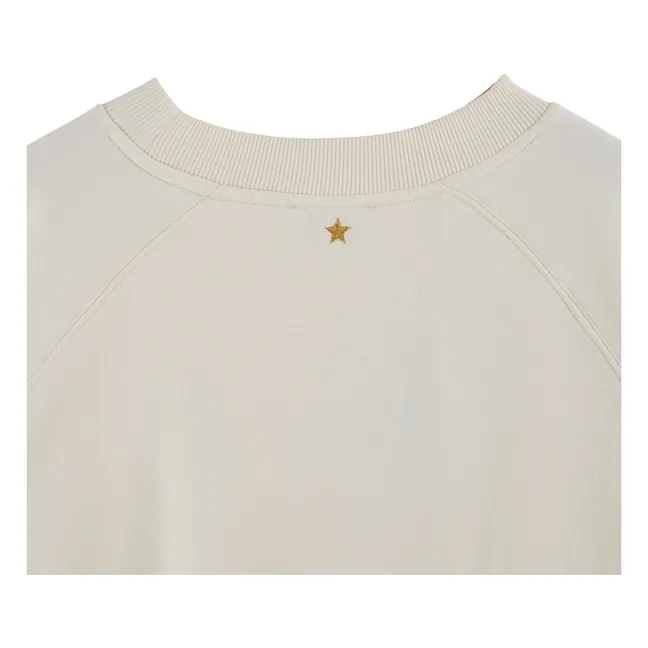 Sweat Carl Sigle Coton Bio | Crème