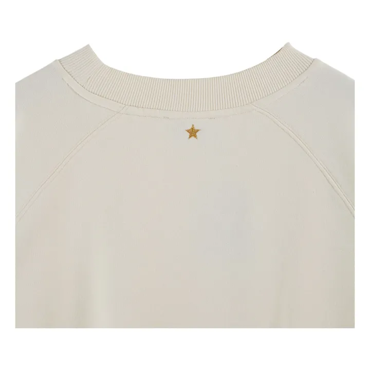 Sudadera de algodón orgánico Carl Sigle | Crema- Imagen del producto n°1
