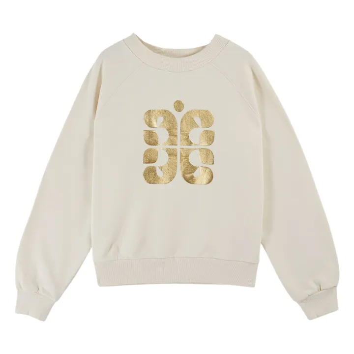 Sudadera de algodón orgánico Carl Sigle | Crema- Imagen del producto n°0