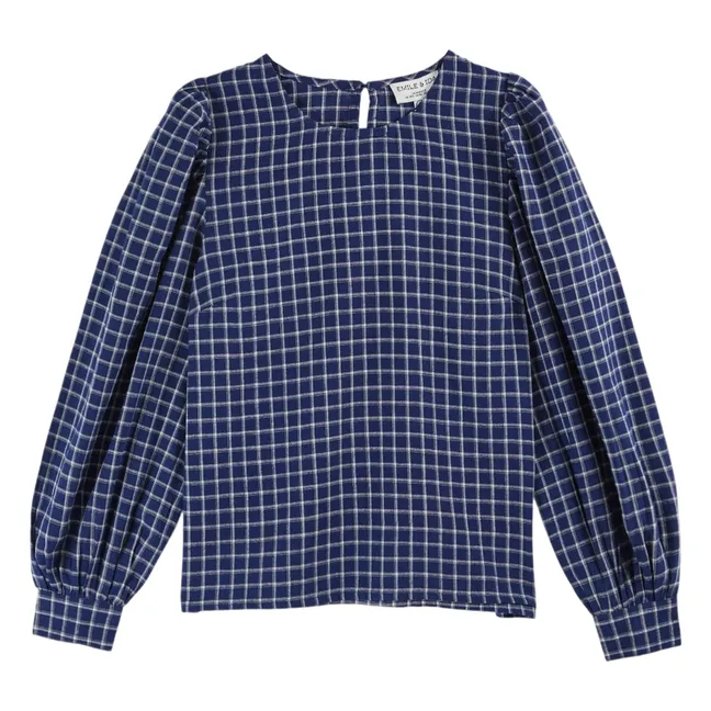 Blouse Christia Gramercy Carreaux | Bleu