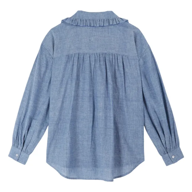 Célia Chambray blouse | Blue
