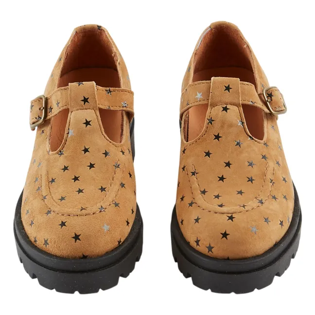 Moccasins Etoiles Cuir | Camel