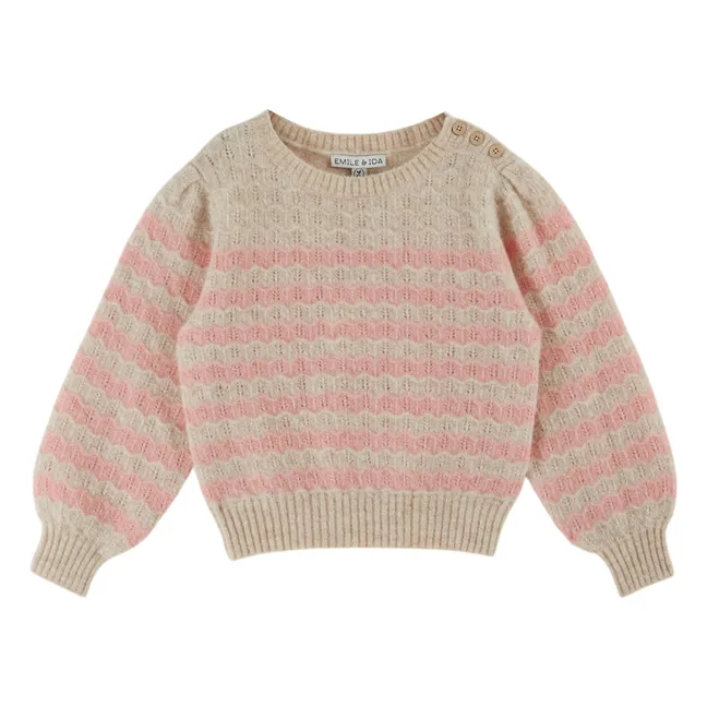 Wool Wave Sweater | Ecru