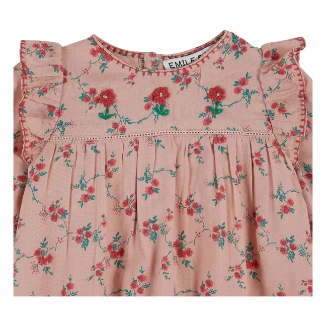 Pelele floral | Rosa