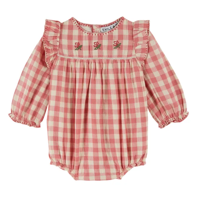 Pelele Carreaux | Rosa