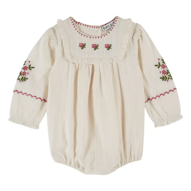 Rosebud romper | Cream