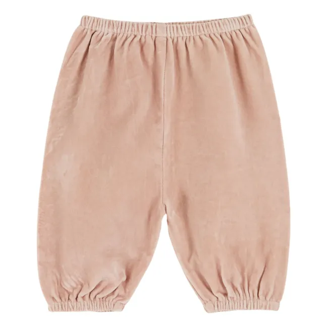 Pantalon Velours | Rose pâle