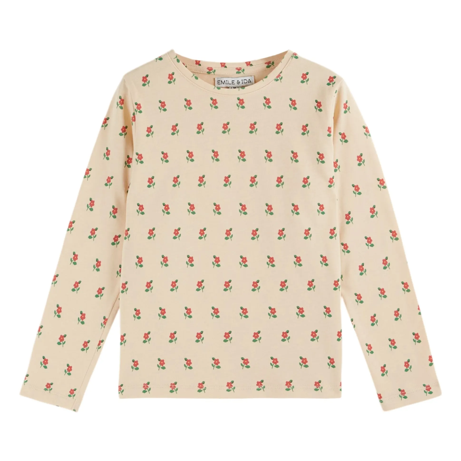 Emile Et Ida Ecru Organic Cotton T-Shirt