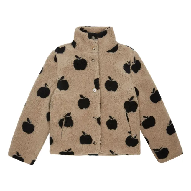 Manteau Façon Sherpa Pommes | Beige