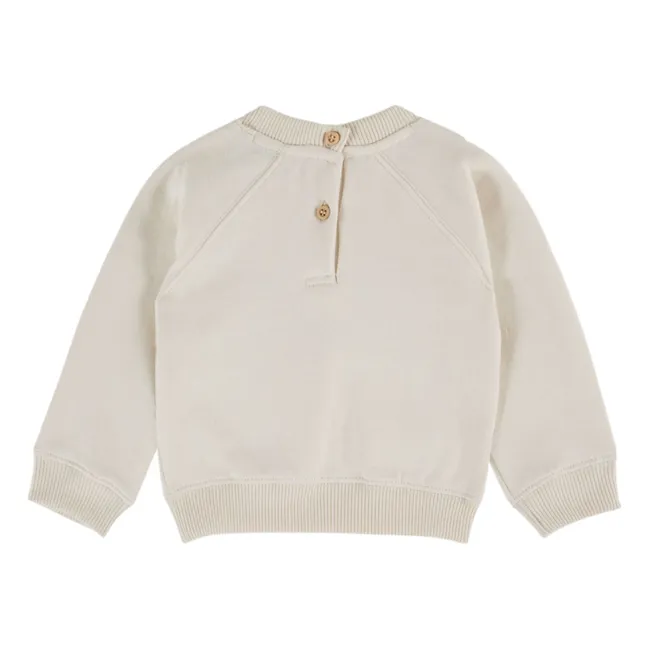 Sudadera Pomme d'Amour Algodón orgánico | Crema