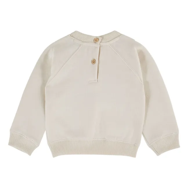 Sweat Pomme d'Amour Coton Bio | Crème