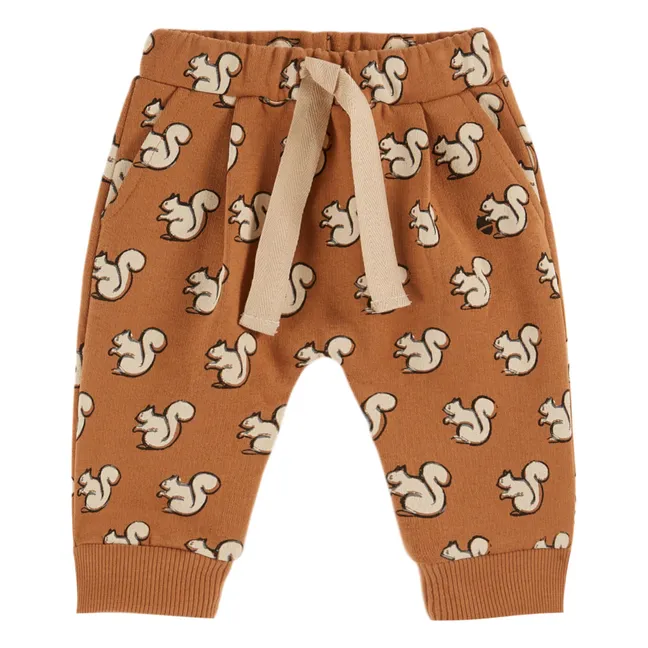 Jogger Ecureuils Coton Bio | Caramel
