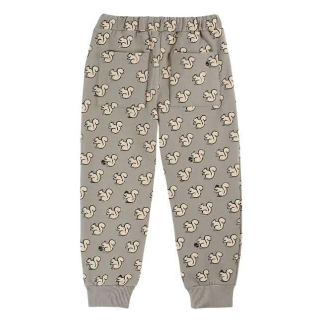 Jogger Ecureuils Coton Bio | Gris clair