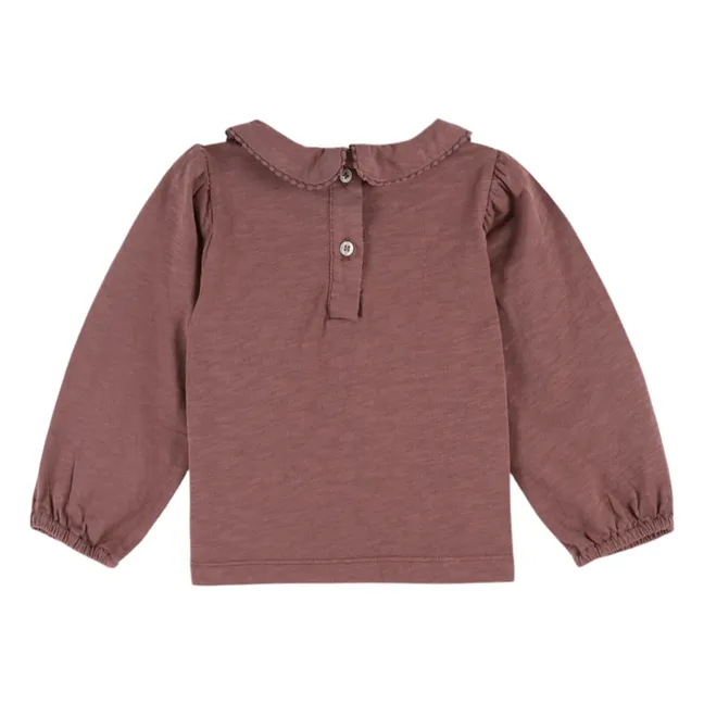 T-shirt Picote Coton Bio | Violine