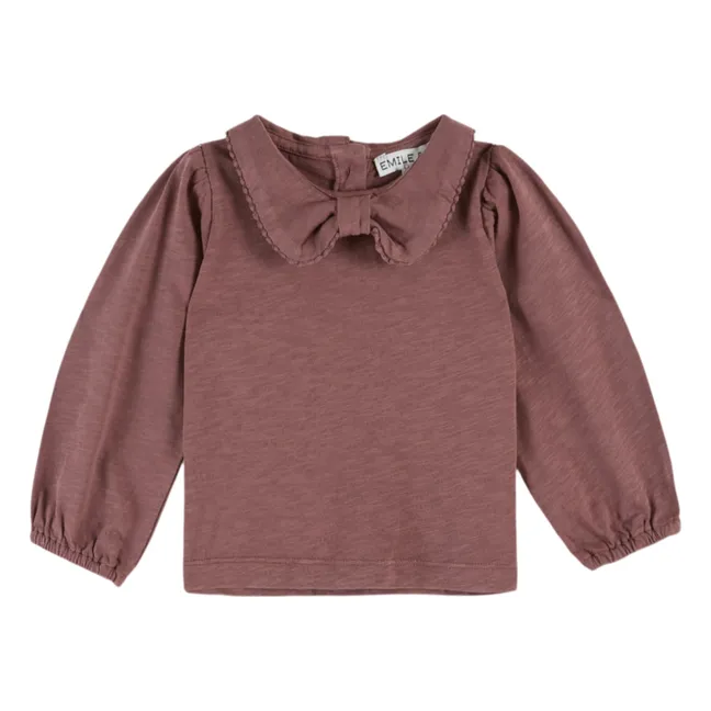 T-shirt Picote Coton Bio | Violine