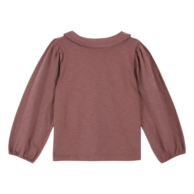 T-shirt Picote Coton Bio | Violine