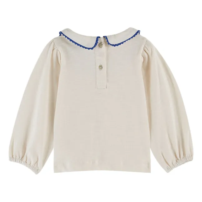 T-shirt Picote Coton Bio | Crème