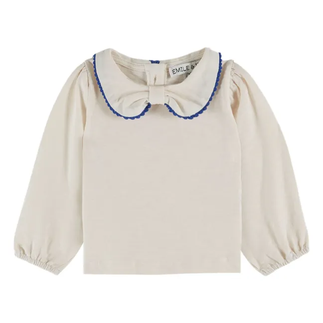 T-shirt Picote Coton Bio | Crème