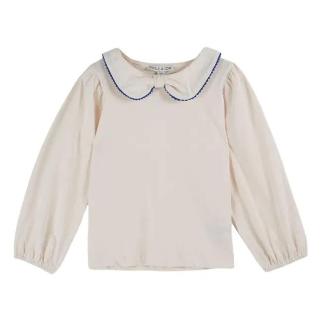 T-shirt Picote Coton Bio | Crème