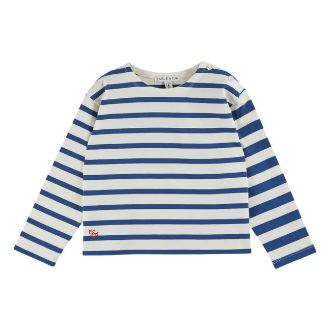 T-shirt Marinière Coton Bio | Ecru