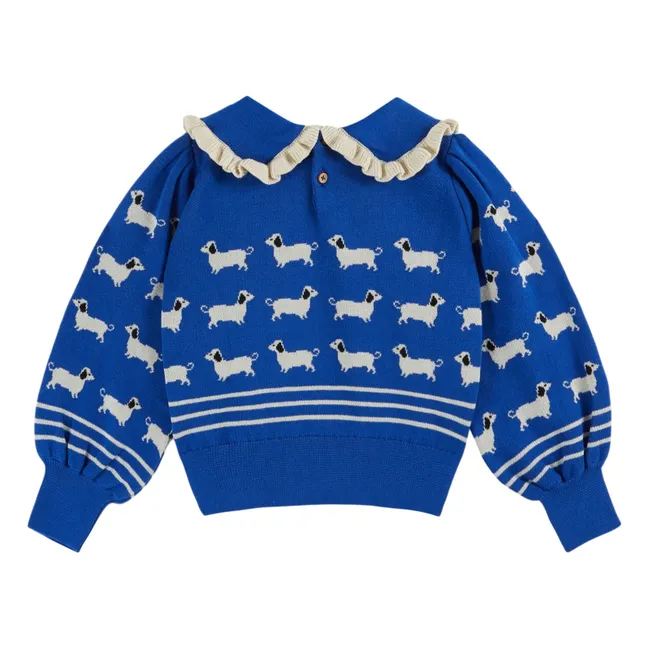 Dogs Sweater | Royal blue