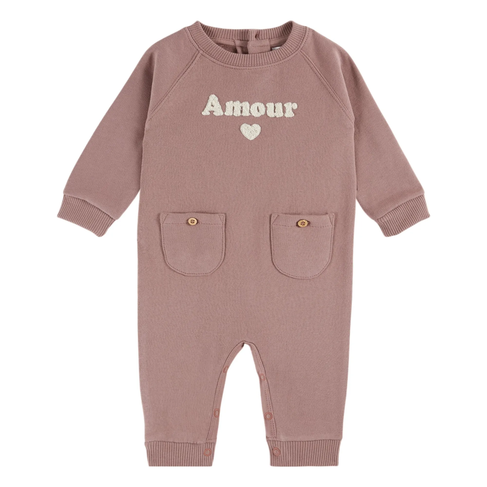 Emile Et Ida Purple Amour Organic Cotton Jumpsuit