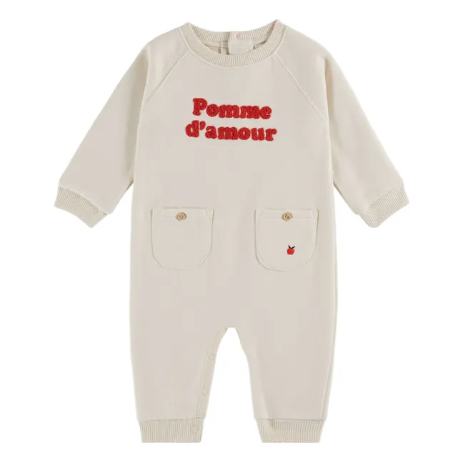 Combinaison Pomme d'Amour Coton Bio | Ecru