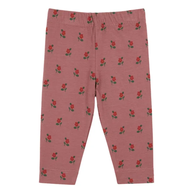 Legging Fleuri Coton Bio | Violine