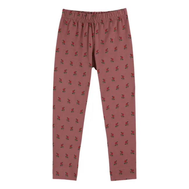 Legging Fleuri Coton Bio | Violine