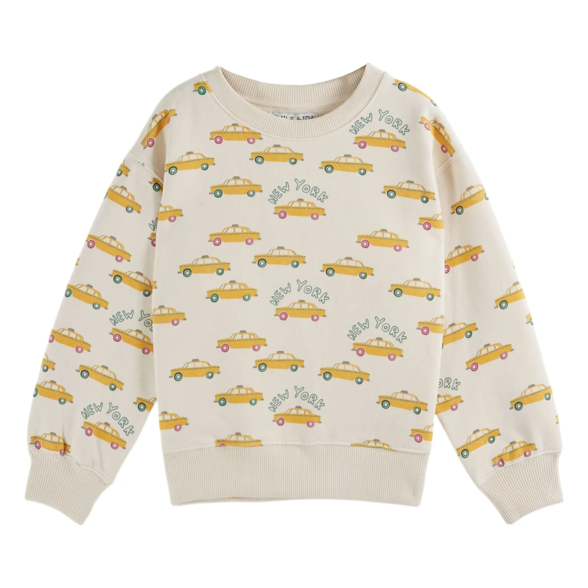 Emile Et Ida Ecru Sweat Taxi Organic Cotton
