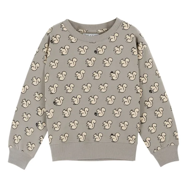 Sweat Ecureuils Coton Bio | Gris