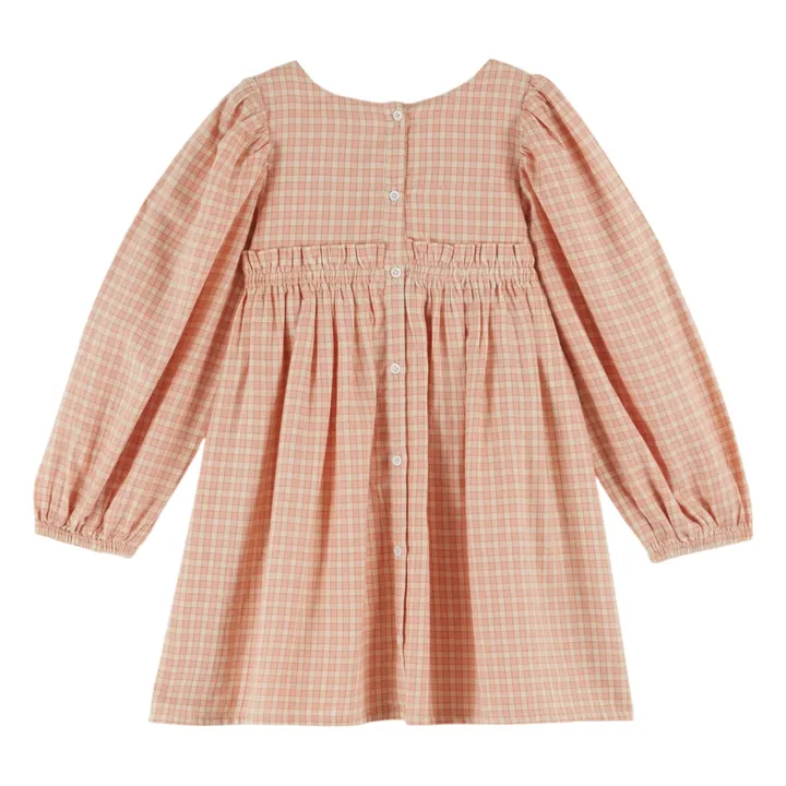 Schoolgirl Shirred Dress | Pink- Product image n°1