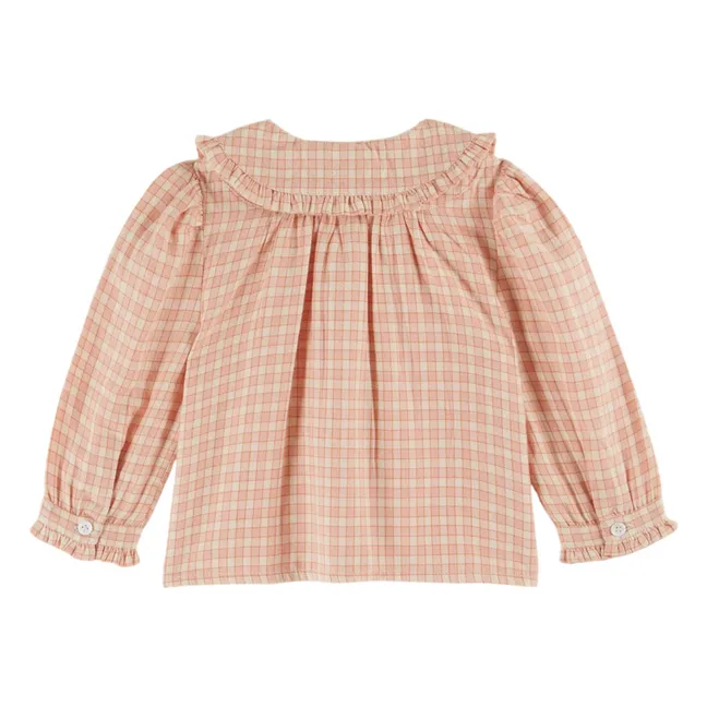 Blouse Ecolière Col Nœud | Rose