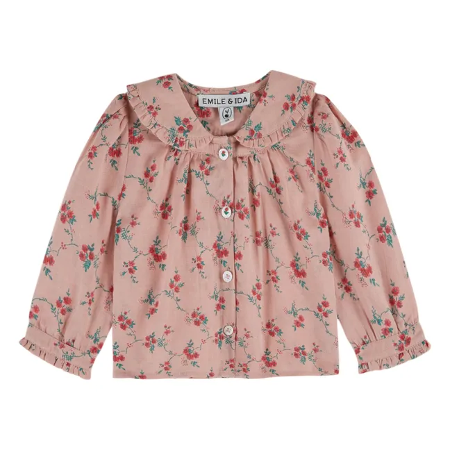 Blusa cuello nudo | Rosa