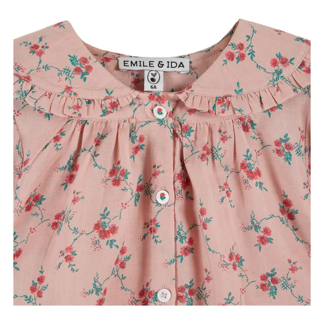 Blusa cuello nudo | Rosa