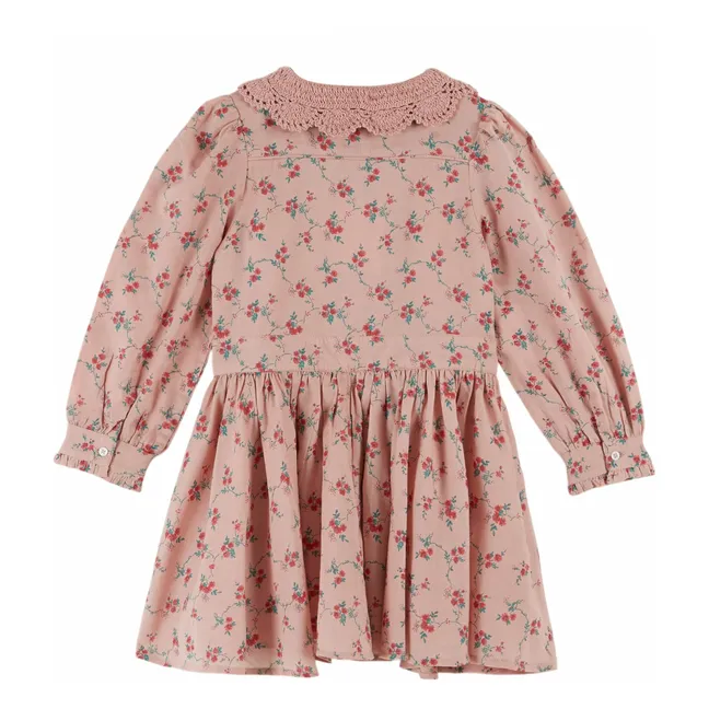 Robe Col Crochet | Rose