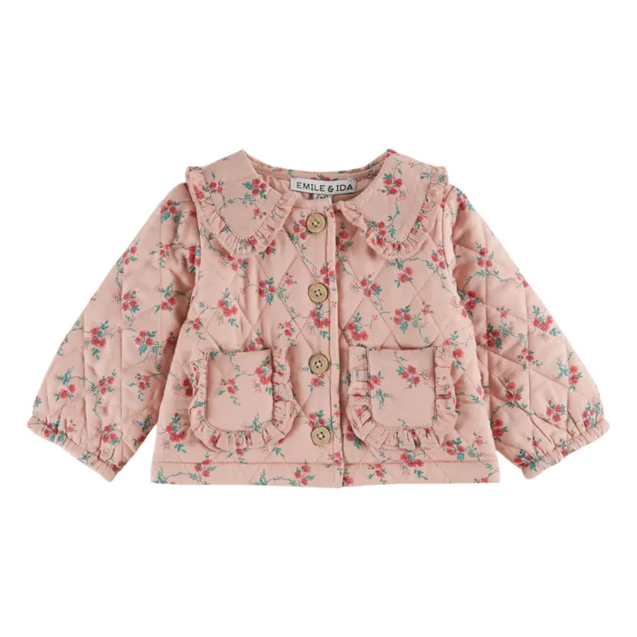 Veste Quiltée Fleurie | Rose- Image produit n°2