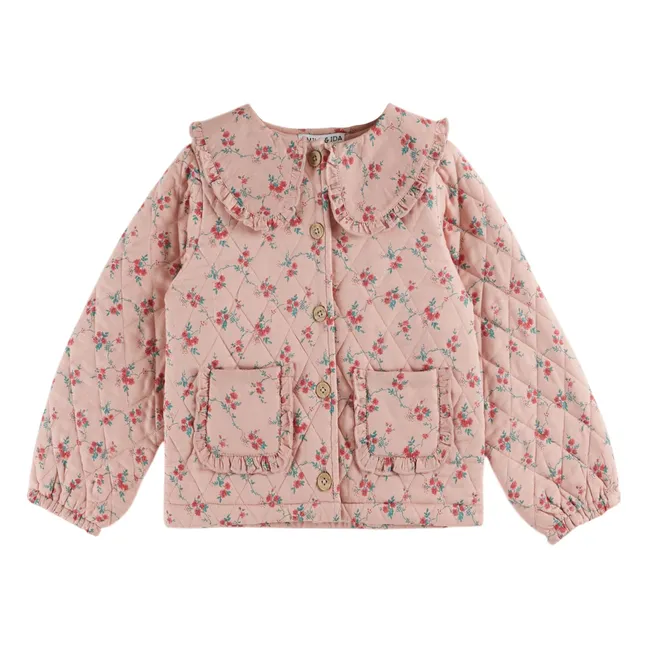 Veste Quiltée Fleurie | Rose