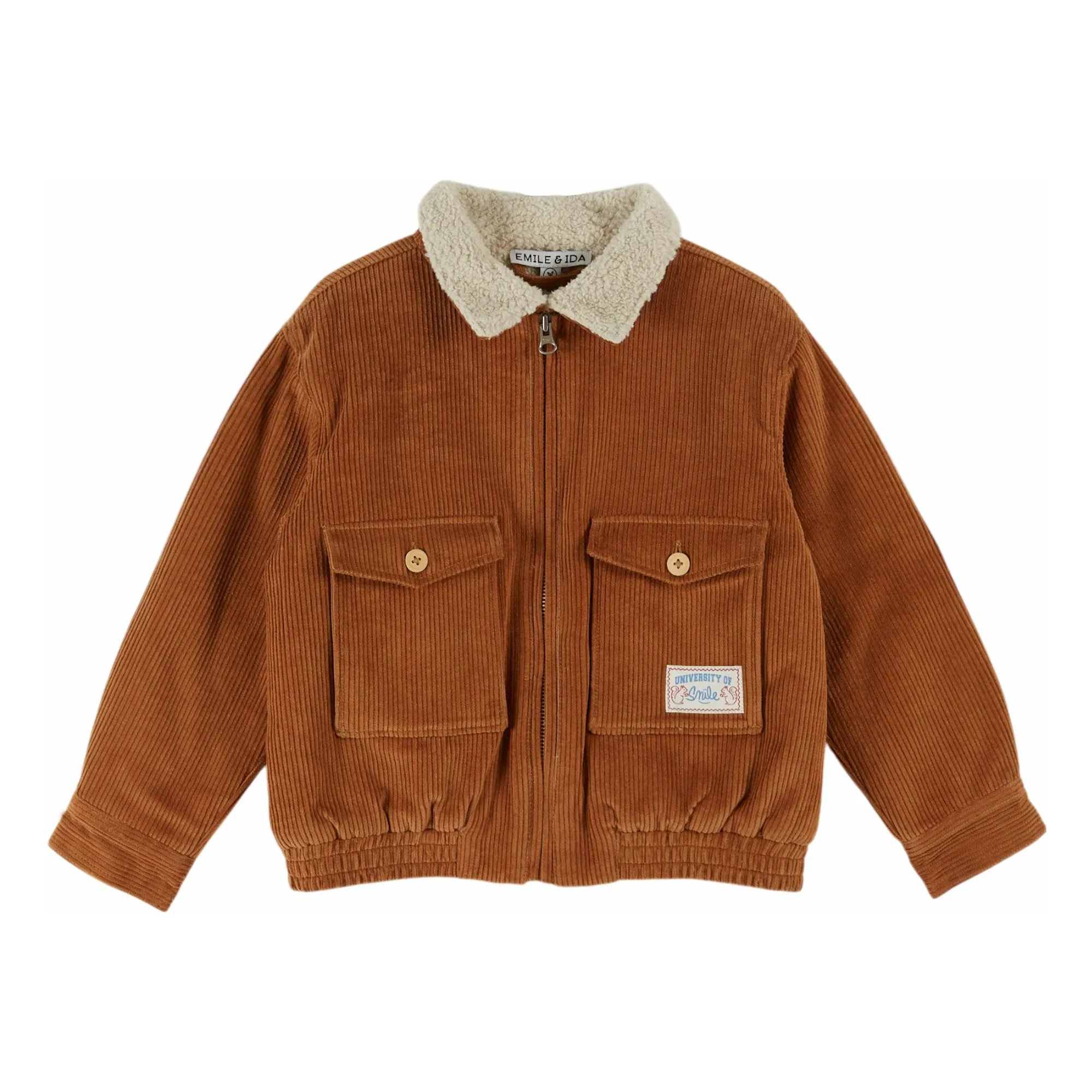 Emile Et Ida Caramel Corduroy Lined Jacket