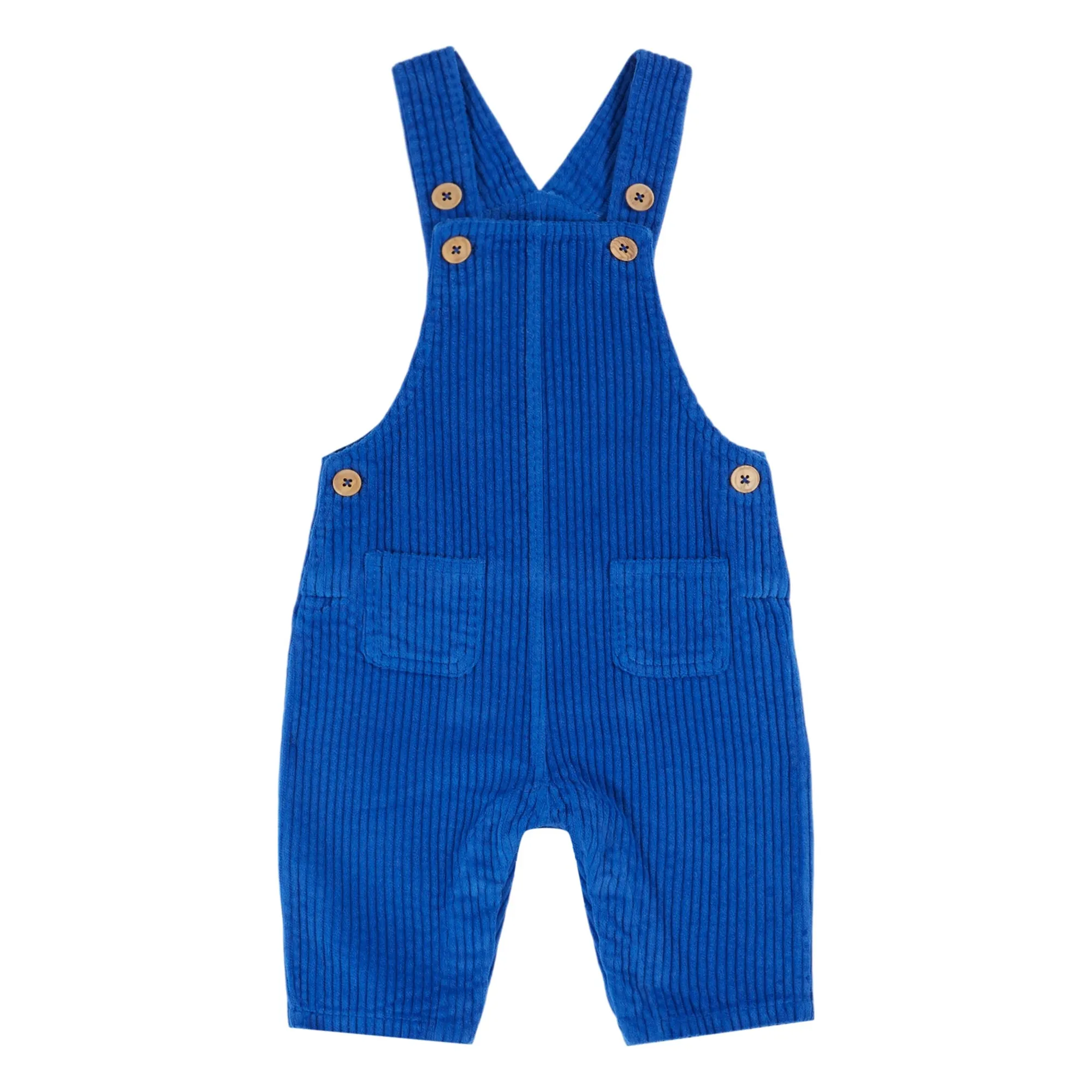Emile Et Ida Royal Blue Corduroy Overalls