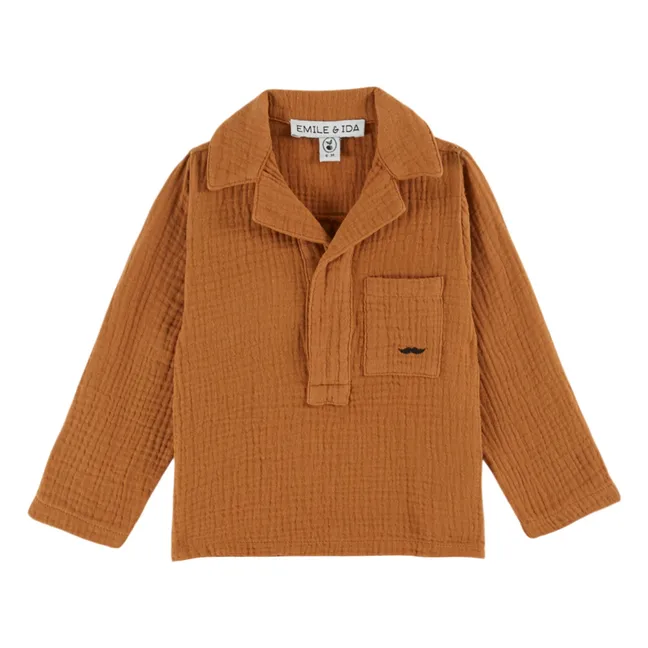 Kurta Gaze de Coton | Caramel
