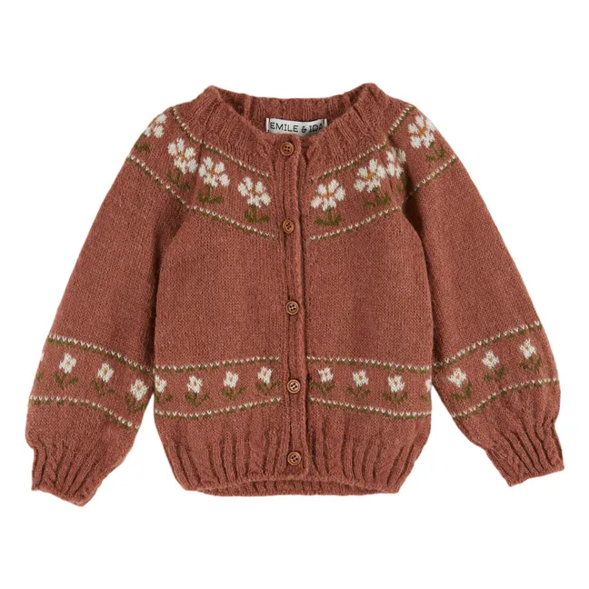 Cardigan Marguerite Laine | Vieux Rose