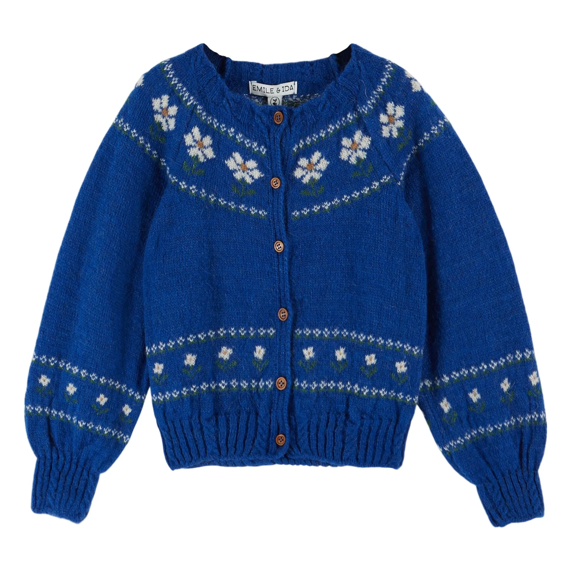 Emile Et Ida Royal Blue Cardigan Marguerite Laine
