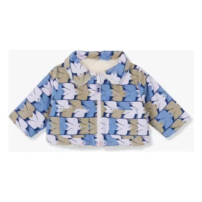 Veste Réversible Gwenez Coton Bio | 	Lilas